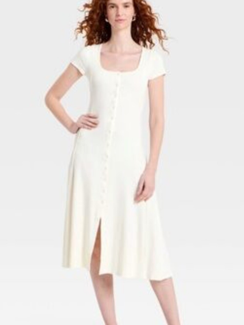Universal Thread ribbed knitted midi dress Size Small